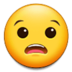 Anguished Face Emoji Copy Paste ― 😧 - samsung