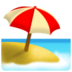 Beach With Umbrella Emoji Copy Paste ― 🏖️ - samsung