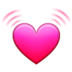 Beating Heart Emoji Copy Paste ― 💓 - samsung