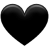 Black Heart Emoji Copy Paste ― 🖤 - samsung