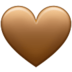 Brown Heart Emoji Copy Paste ― 🤎 - samsung