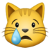 Crying Cat Emoji Copy Paste ― 😿 - samsung