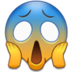 Face Screaming In Fear Emoji Copy Paste ― 😱 - samsung