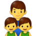 Family: Man, Boy, Boy Emoji Copy Paste ― 👨‍👦‍👦 - samsung