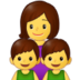 Family: Woman, Boy, Boy Emoji Copy Paste ― 👩‍👦‍👦 - samsung