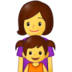 Family: Woman, Girl Emoji Copy Paste ― 👩‍👧 - samsung