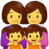 Family: Woman, Woman, Girl, Girl Emoji Copy Paste ― 👩‍👩‍👧‍👧 - samsung