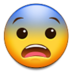 Fearful Face Emoji Copy Paste ― 😨 - samsung
