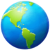 Globe Showing Americas Emoji Copy Paste ― 🌎 - samsung