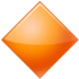 Large Orange Diamond Emoji Copy Paste ― 🔶 - samsung