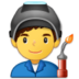 Man Factory Worker Emoji Copy Paste ― 👨‍🏭 - samsung