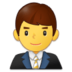 Man Office Worker Emoji Copy Paste ― 👨‍💼 - samsung
