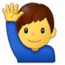 Man Raising Hand Emoji Copy Paste ― 🙋‍♂ - samsung
