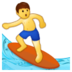 Man Surfing Emoji Copy Paste ― 🏄‍♂ - samsung