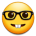 Nerd Face Emoji Copy Paste ― 🤓 - samsung
