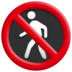 No Pedestrians Emoji Copy Paste ― 🚷 - samsung