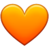 Orange Heart Emoji Copy Paste ― 🧡 - samsung