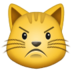 Pouting Cat Emoji Copy Paste ― 😾 - samsung