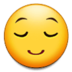 Relieved Face Emoji Copy Paste ― 😌 - samsung