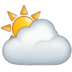 Sun Behind Cloud Emoji Copy Paste ― ⛅ - samsung