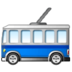 Trolleybus Emoji Copy Paste ― 🚎 - samsung
