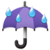 Umbrella With Rain Drops Emoji Copy Paste ― ☔ - samsung