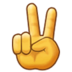 Victory Hand Emoji Copy Paste ― ✌️ - samsung