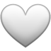 White Heart Emoji Copy Paste ― 🤍 - samsung