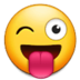 Winking Face With Tongue Emoji Copy Paste ― 😜 - samsung