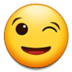 Winking Face Emoji Copy Paste ― 😉 - samsung