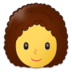 Woman: Curly Hair Emoji Copy Paste ― 👩‍🦱 - samsung