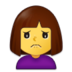 Woman Frowning Emoji Copy Paste ― 🙍‍♀ - samsung