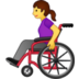 Woman In Manual Wheelchair Emoji Copy Paste ― 👩‍🦽 - samsung