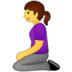 Woman Kneeling Emoji Copy Paste ― 🧎‍♀ - samsung