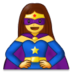 Woman Superhero Emoji Copy Paste ― 🦸‍♀ - samsung