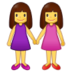Women Holding Hands Emoji Copy Paste ― 👭 - samsung