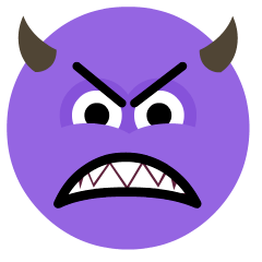 Angry Face With Horns Emoji Copy Paste ― 👿 - skype