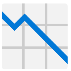 Chart Decreasing Emoji Copy Paste ― 📉 - skype