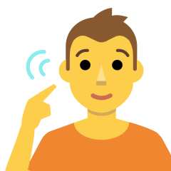 Deaf Person Emoji Copy Paste ― 🧏 - skype