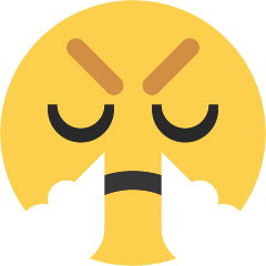 Face With Steam From Nose Emoji Copy Paste ― 😤 - skype