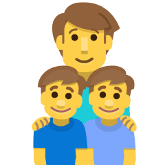 Family: Man, Boy, Boy Emoji Copy Paste ― 👨‍👦‍👦 - skype