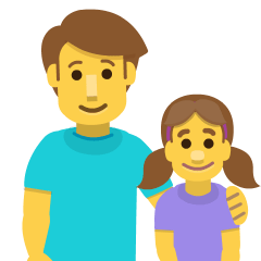 Family: Man, Girl Emoji Copy Paste ― 👨‍👧 - skype