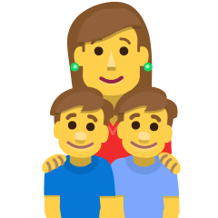 Family: Woman, Boy, Boy Emoji Copy Paste ― 👩‍👦‍👦 - skype