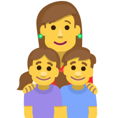 Family: Woman, Girl, Boy Emoji Copy Paste ― 👩‍👧‍👦 - skype