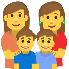 Family: Woman, Woman, Boy, Boy Emoji Copy Paste ― 👩‍👩‍👦‍👦 - skype