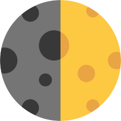 First Quarter Moon Emoji Copy Paste ― 🌓 - skype