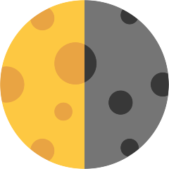 Last Quarter Moon Emoji Copy Paste ― 🌗 - skype