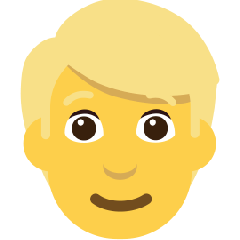 Man: Blond Hair Emoji Copy Paste ― 👱‍♂ - skype
