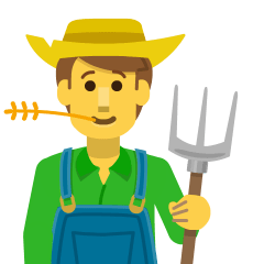 Man Farmer Emoji Copy Paste ― 👨‍🌾 - skype