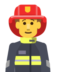 Man Firefighter Emoji Copy Paste ― 👨‍🚒 - skype